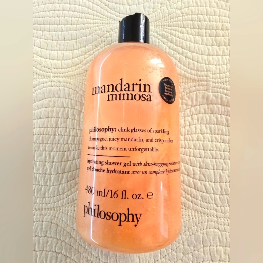 NWOT Philosophy Mandarin Mimosa Hydrating Shower Gel 16 Oz